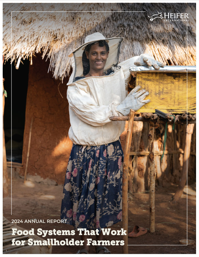 Heifer International 2024 annual report cover.