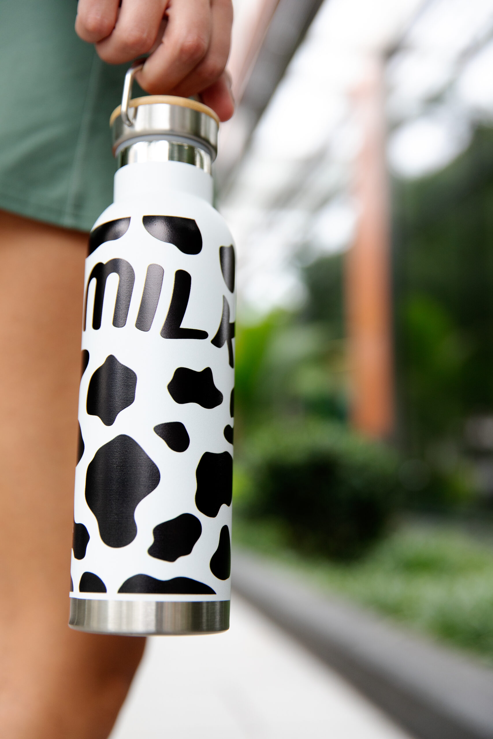 Cow Print Water Bottle