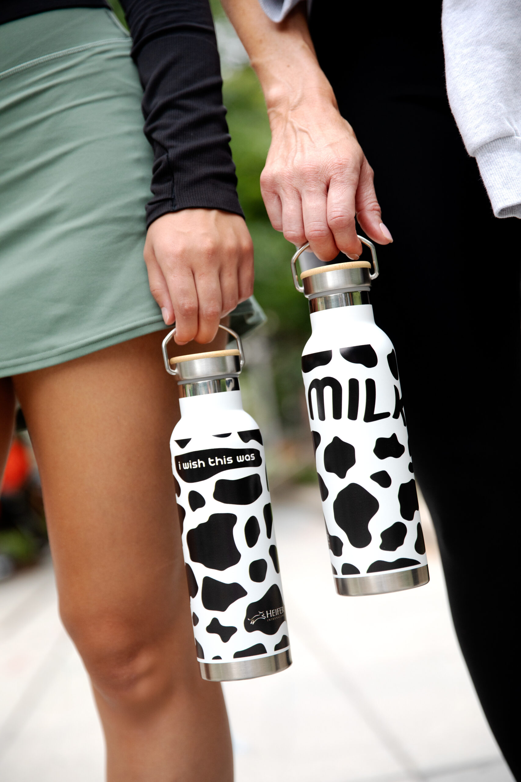 Cow Print Water Bottle