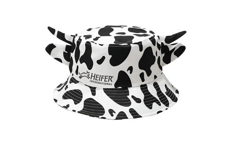 Cow Print Hat Card