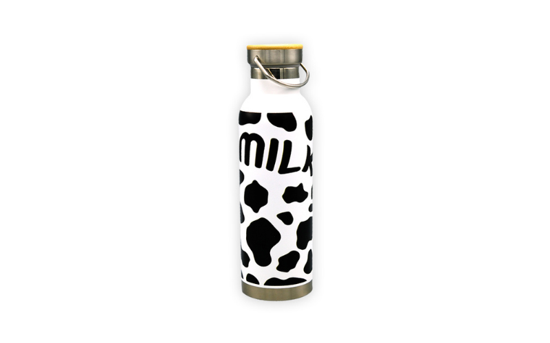 Cow Print Water Bottle Card