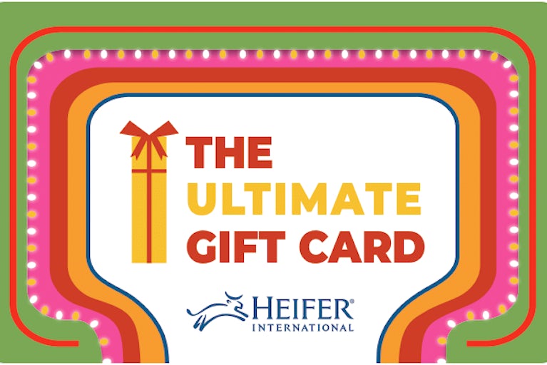 The Heifer Gift Card: the ultimate gift card!