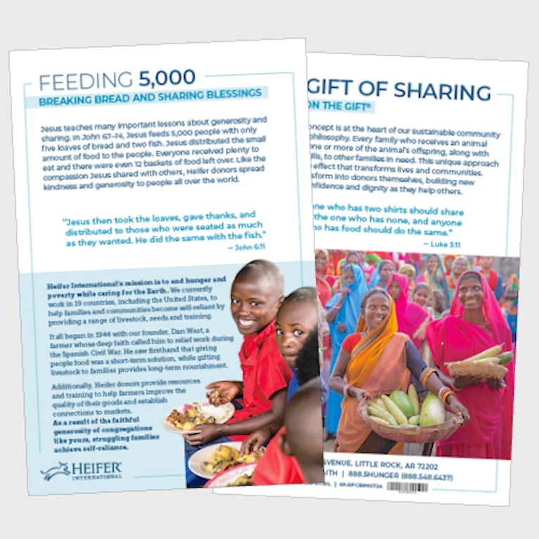 Pages of the faith bulletin.