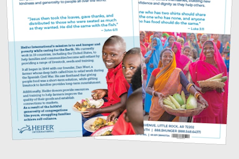 Pages of the faith bulletin.