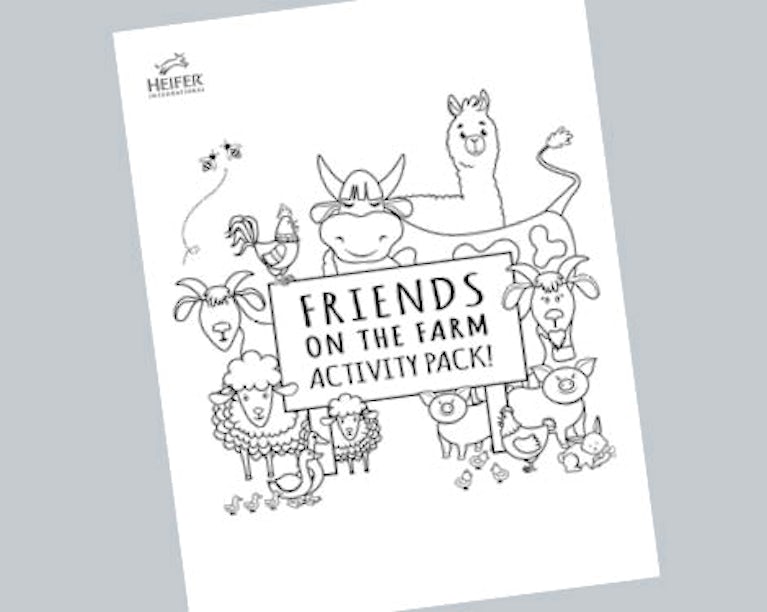 Cover of Friends on the Farm activity pack.