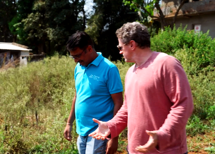From Scratch host talks with Heifer program director in India.