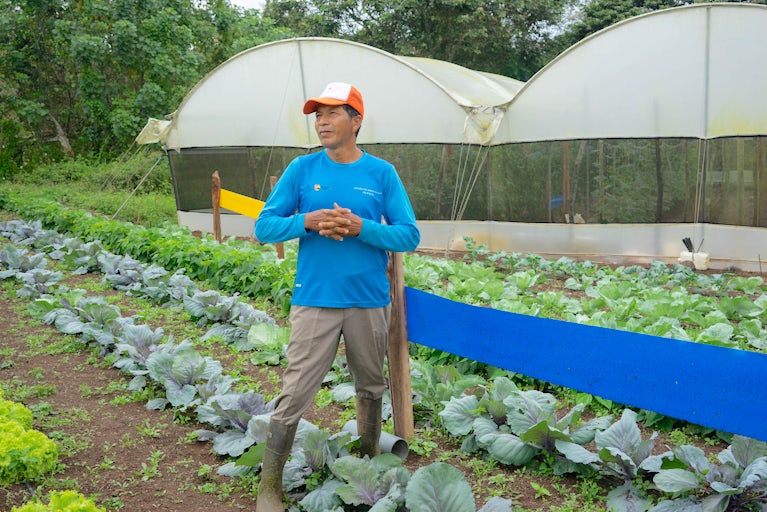 Nory Plua in his Farm in San Cristobal, Galápagos, Ecuador.