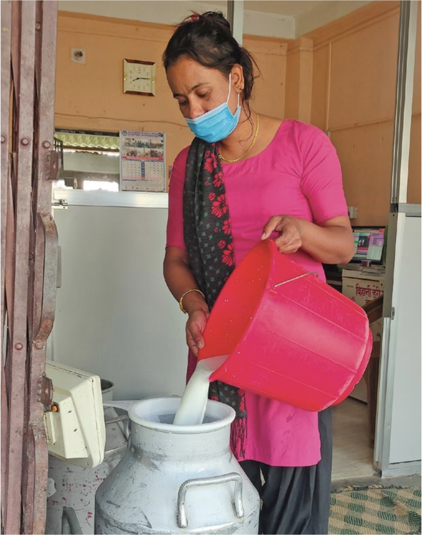 Since the beginning of the COVID-19 pandemic, the women of Bihani Dairy have been taking the necessarily precautions to keep their business running safely.