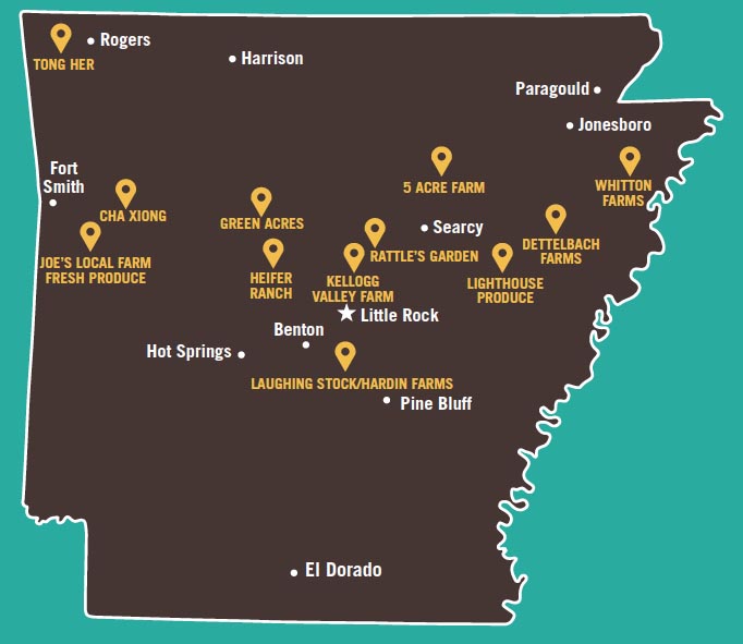 Map of Foodshed Farms CSA farmers Map of Foodshed Farms CSA farmers