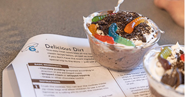 Example of our dirt cups activity