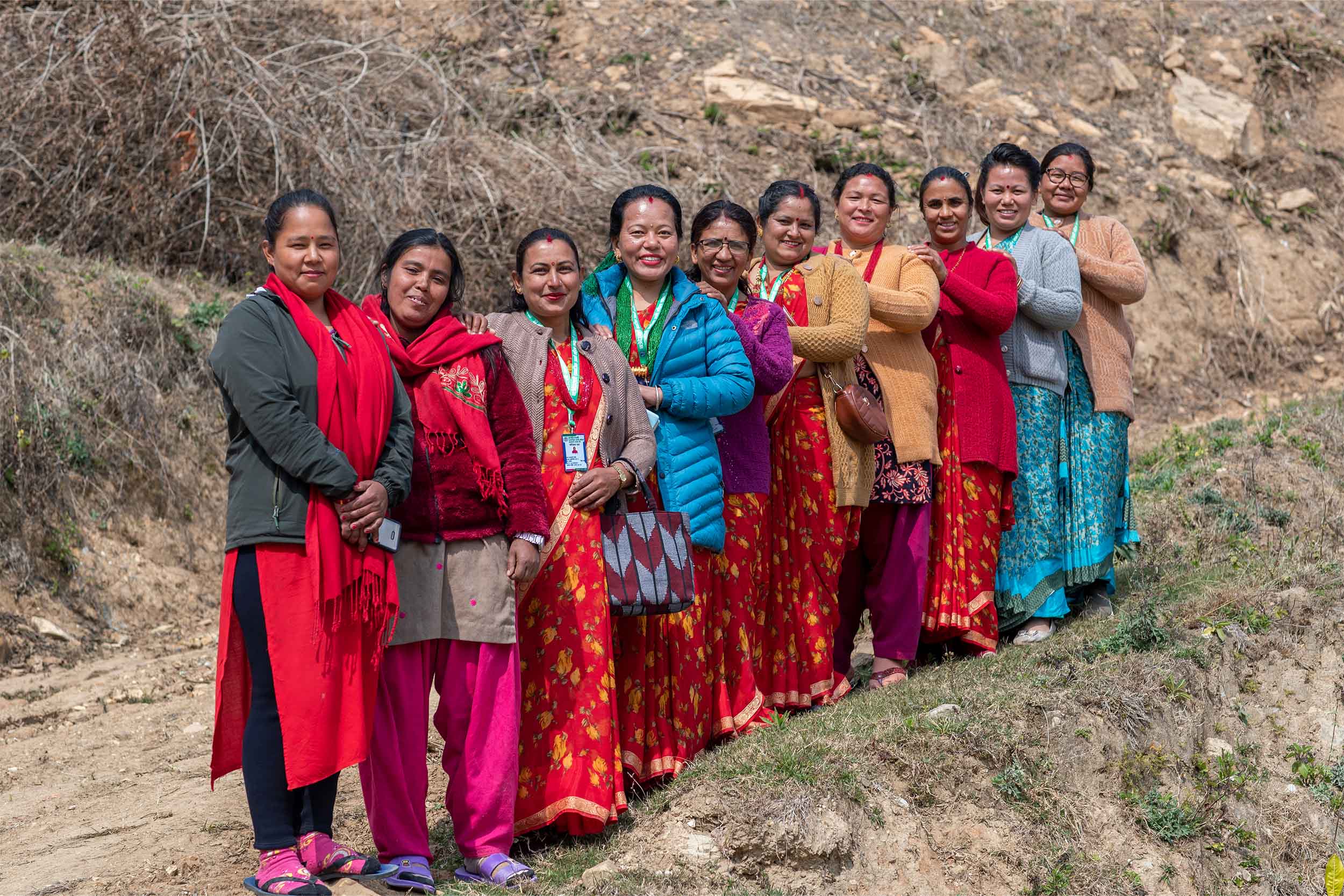 Group of woman in Nepal.