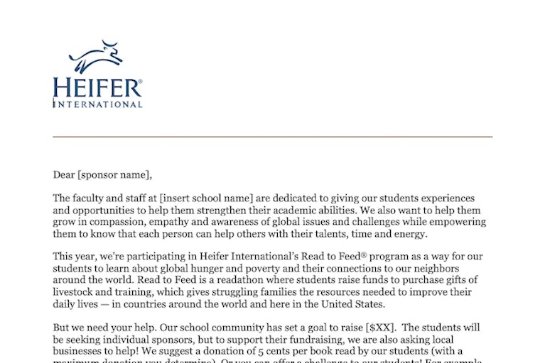 image of a business letter