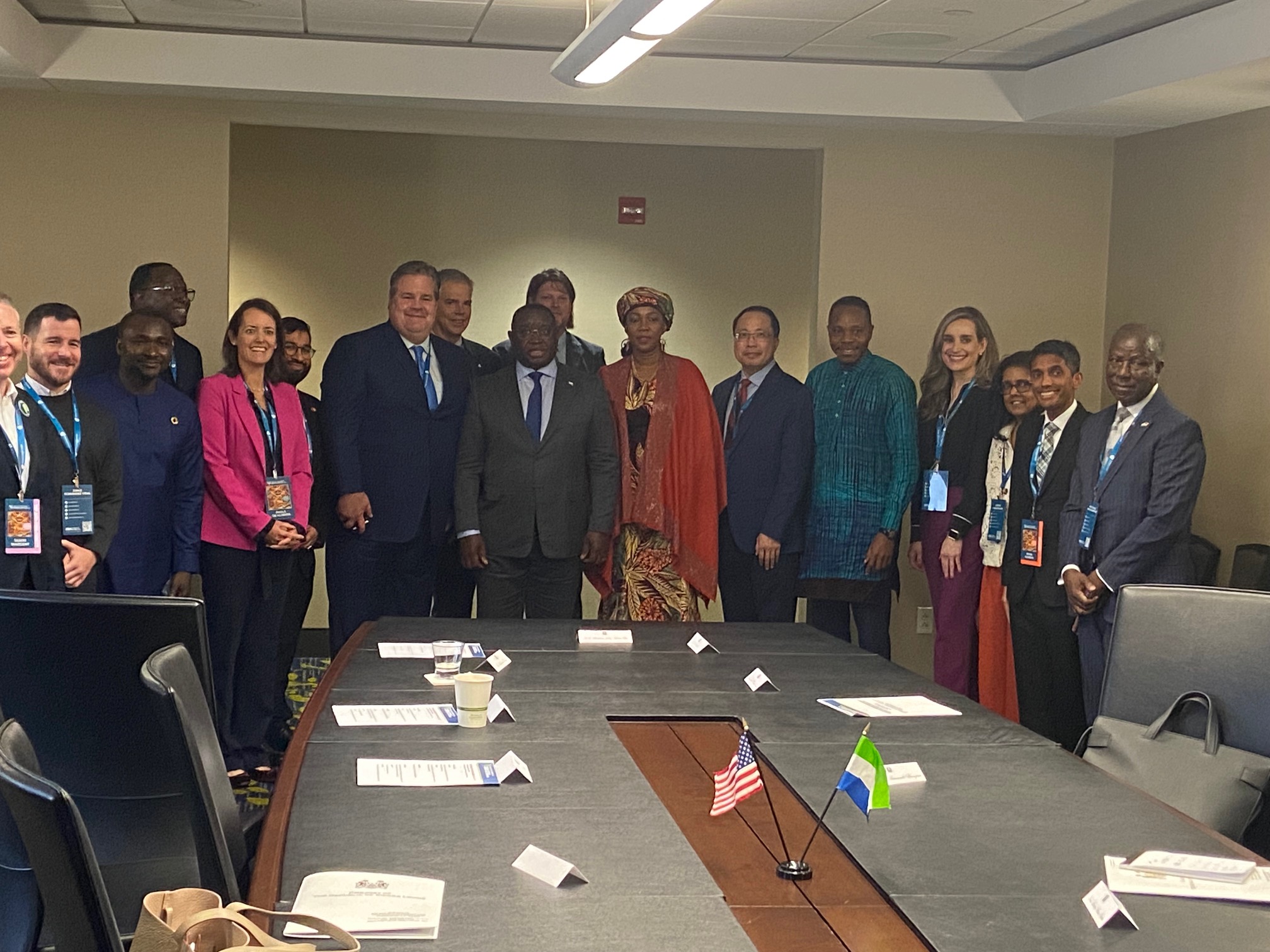 Surita Sandosham meets with leaders at the 2024 Borlaug Dialogue.