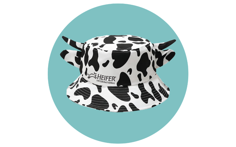 cow print hat