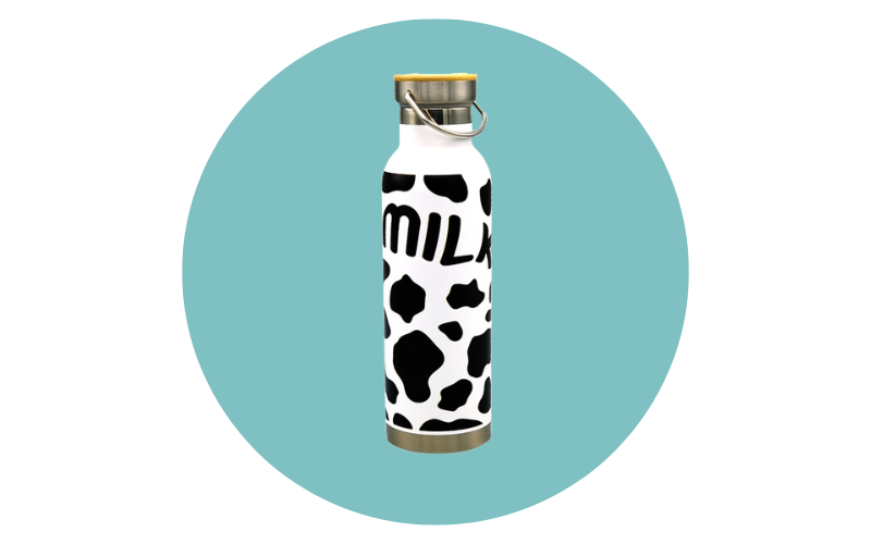 Cow Print Water Bottle