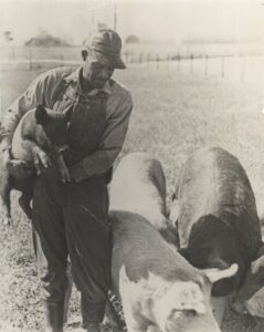 A farmer who participated in the Heifer International and Prentiss Institute 30-year partnership in Mississippi